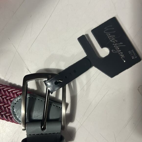 Walter Hagen Men's Heather Braided Golf Belt Small Berry Blast Heather - Small - Picture 4 of 4